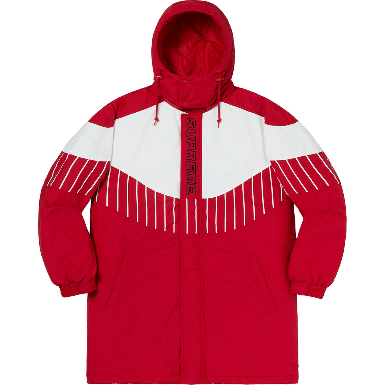 Pinstripe Panel Sports Parka view 13